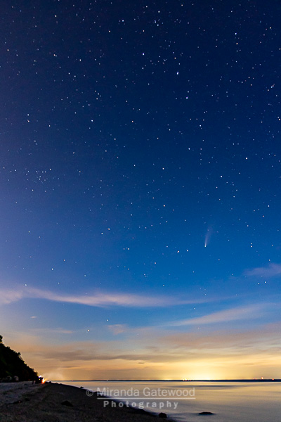 #cometneowise viewed from the North Shore of Eastern Long Island, NY